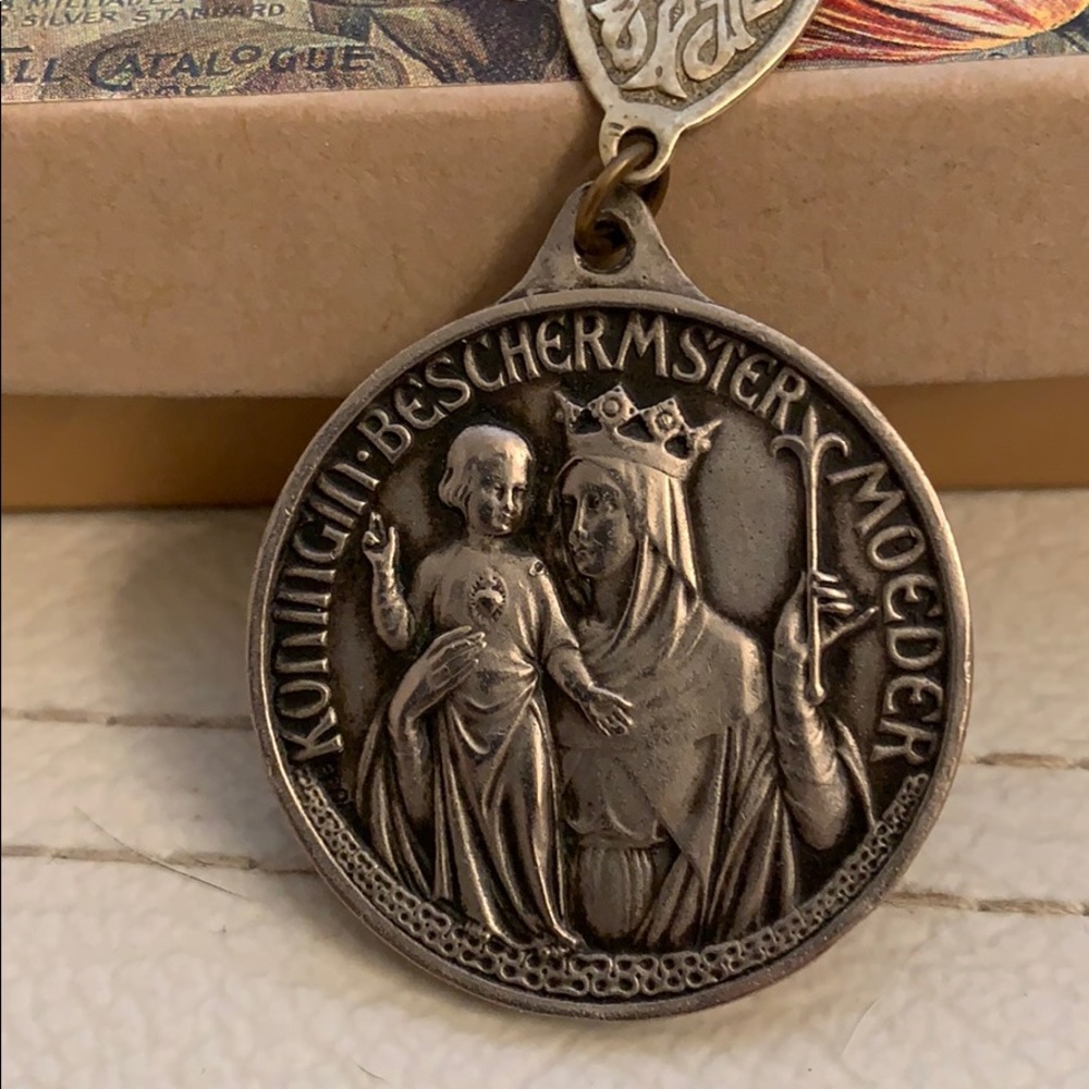 Rustic Assemblage Necklace,Cult of the Virgin Mary